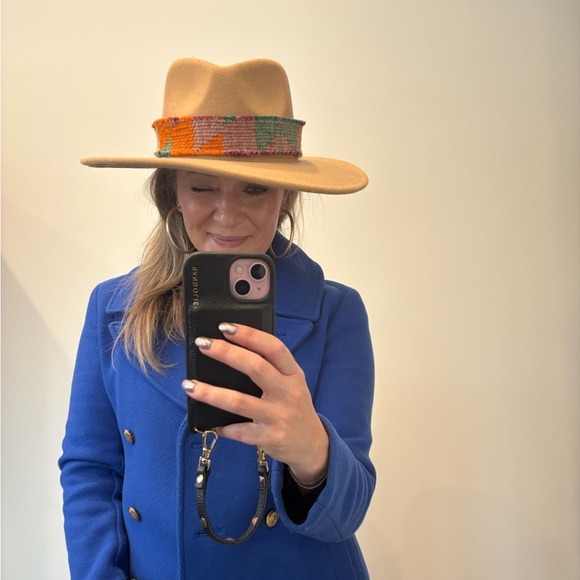 Orijinal Tan w/Aztec print strap Hat - Picture 4 of 5